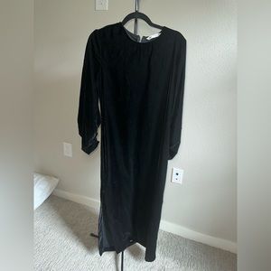 Maxi velvet dress
